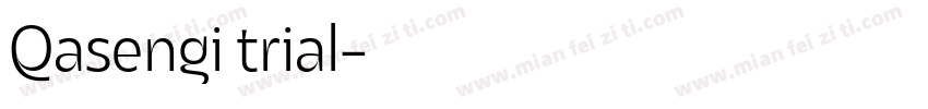 Qasengi trial字体转换